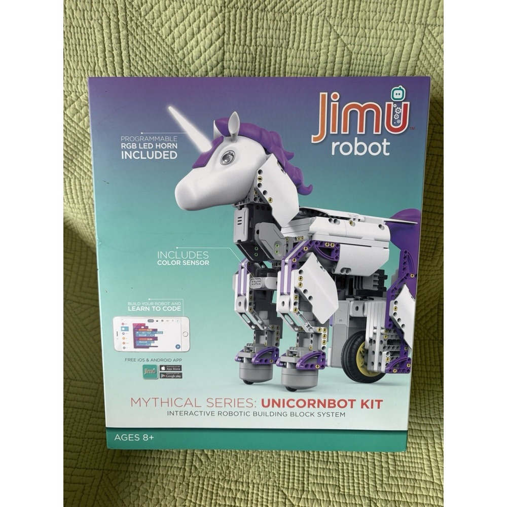 Jimu Robot UnicornBot Buildable Interactive STEM Robot with Blockly Coding